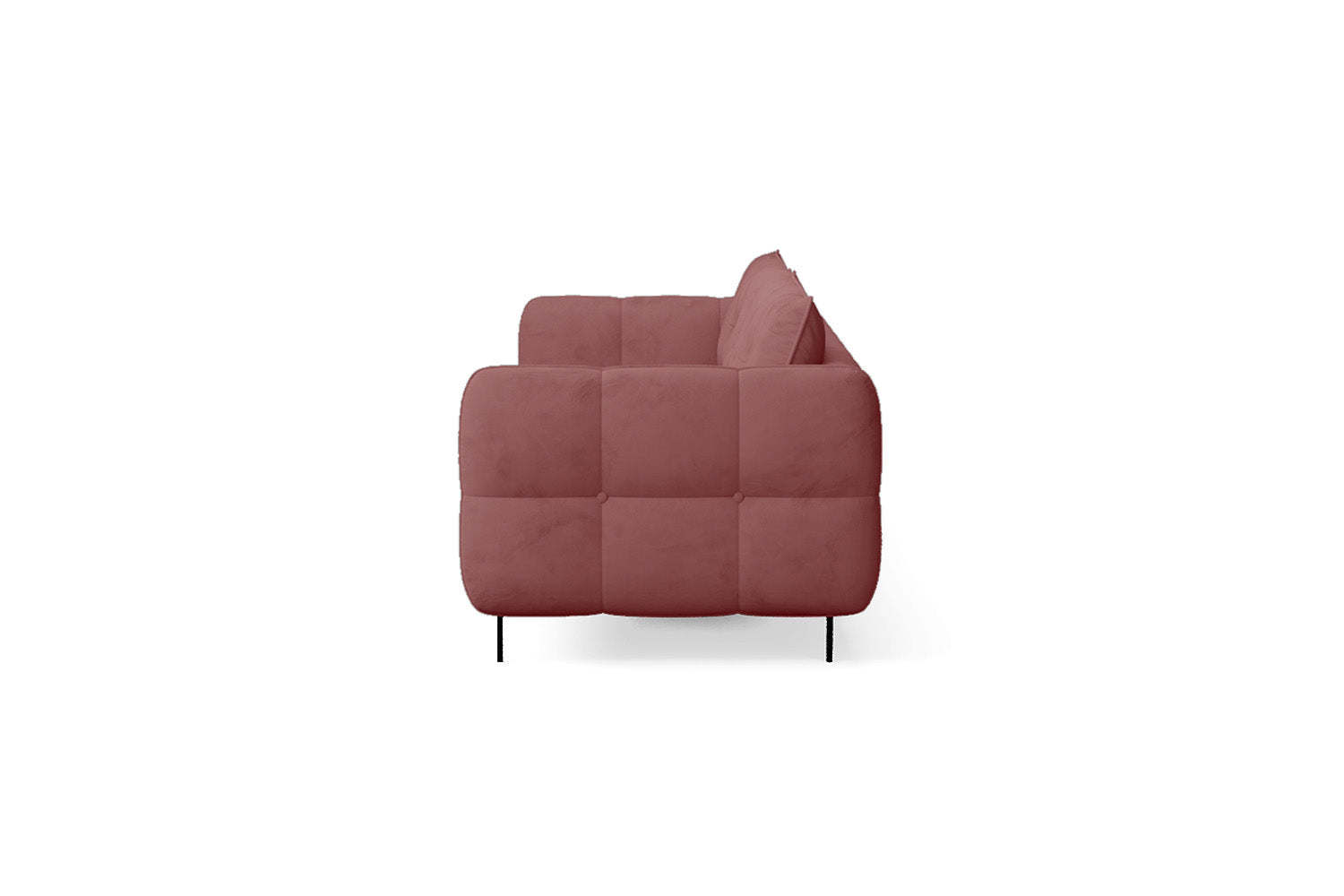 Anzio 4 Seater Sofa Pink Velvet