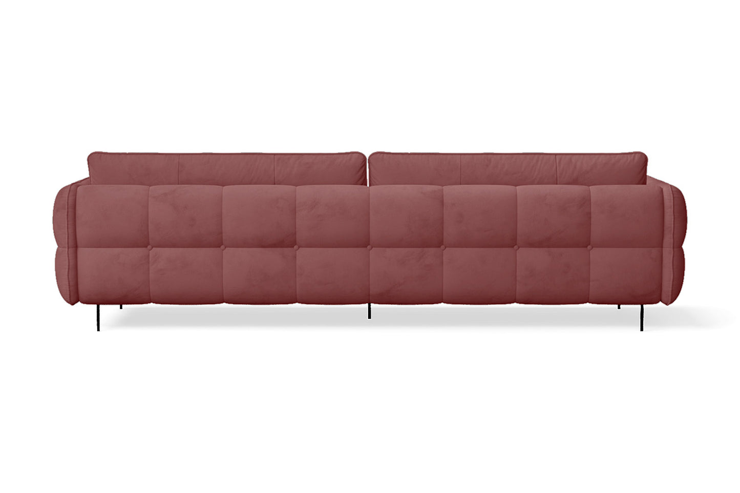 Anzio 4 Seater Sofa Pink Velvet