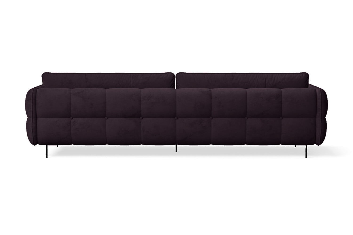 Anzio 4 Seater Sofa Purple Velvet