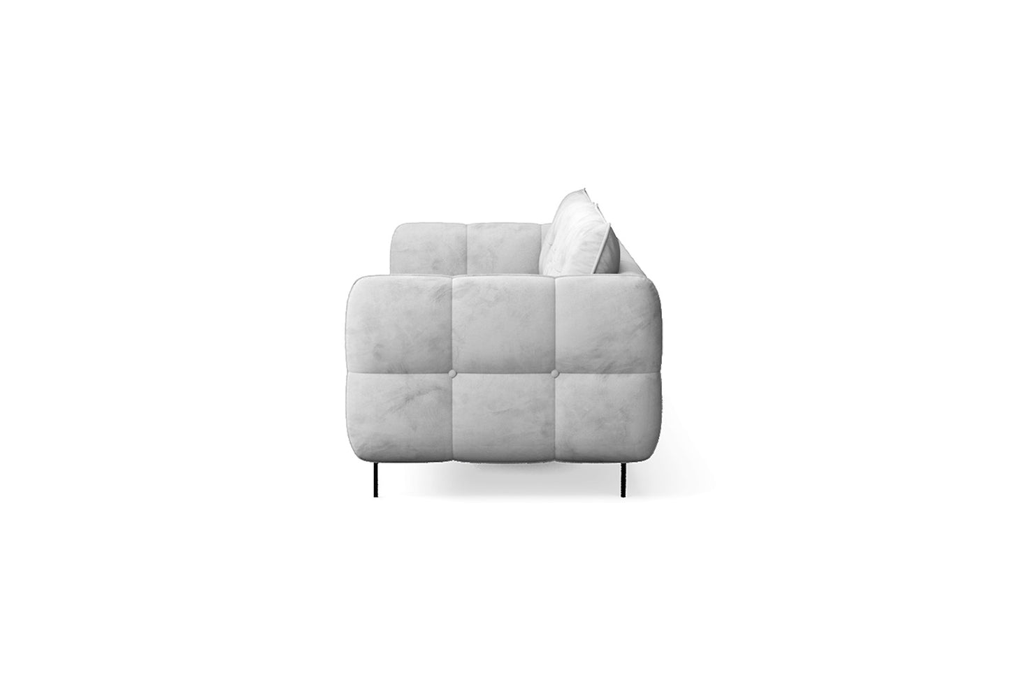 Anzio 4 Seater Sofa White Velvet