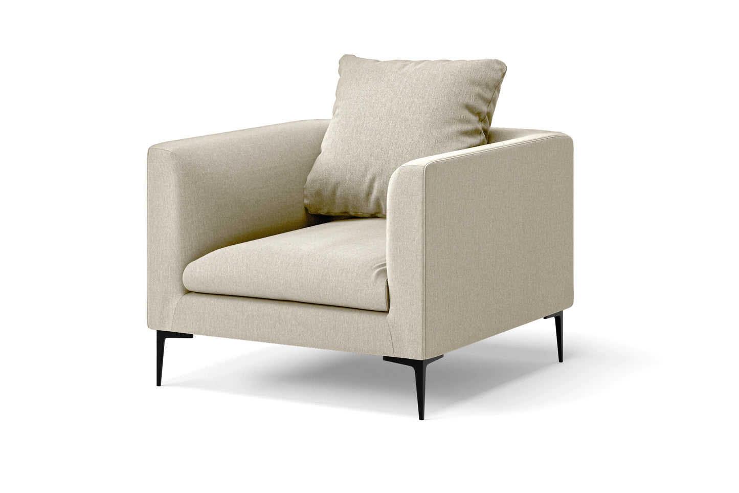 Aprilia Armchair Cream Linen Fabric