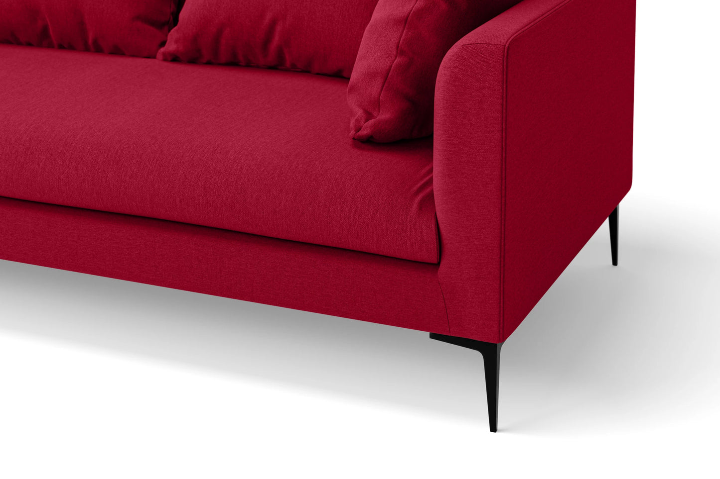 Aprilia Armchair Red Linen Fabric