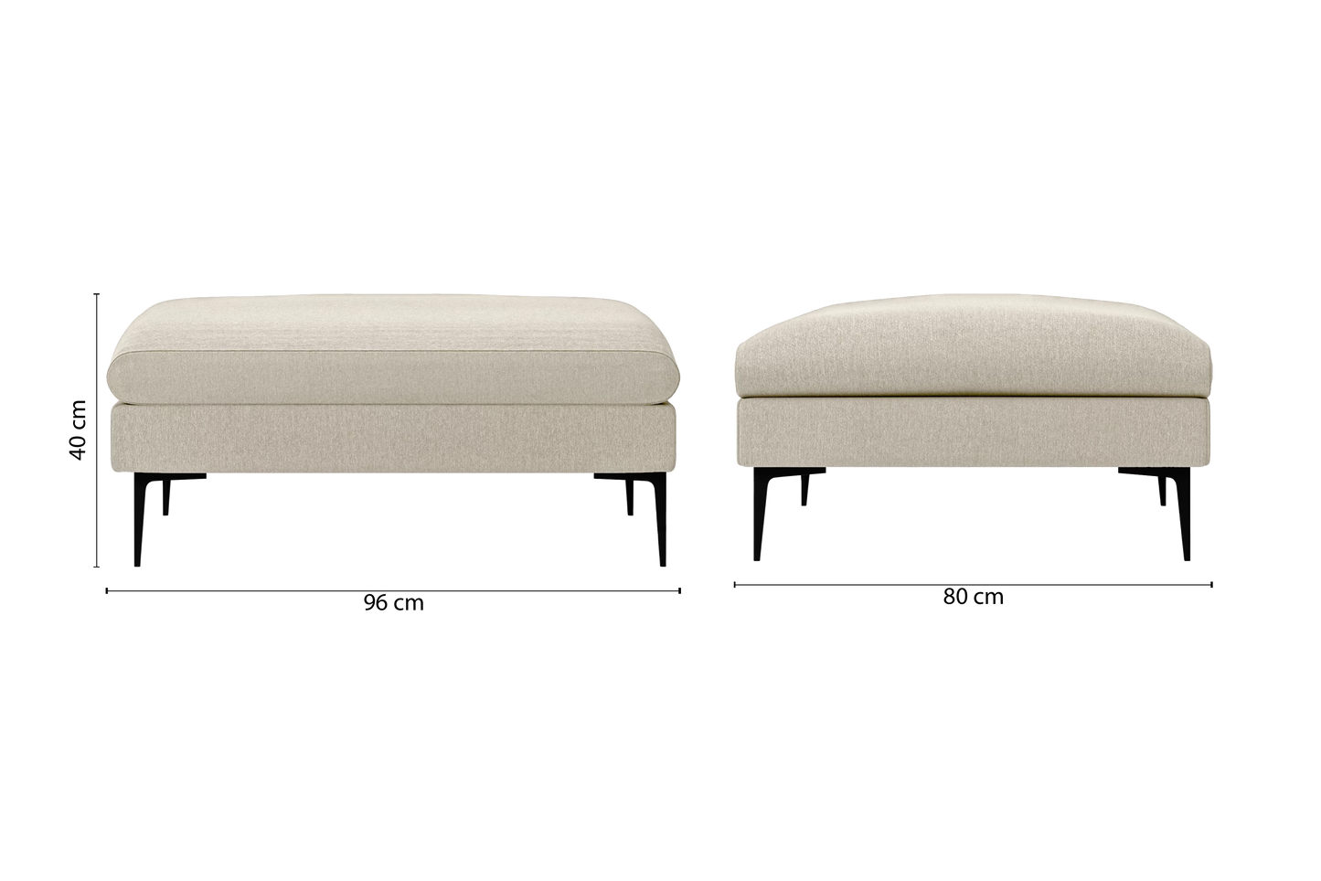 Aprilia Ottoman Cream Linen Fabric