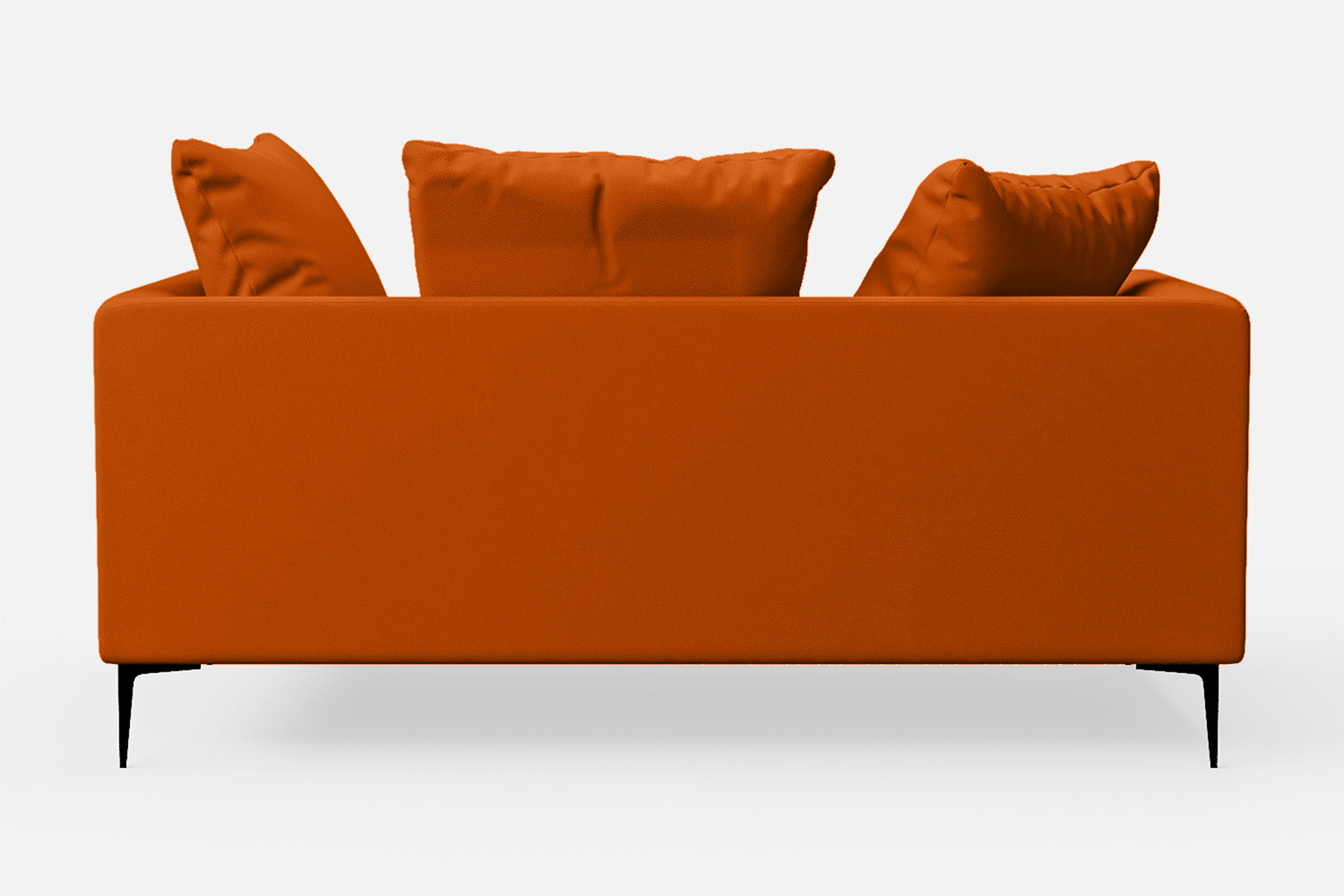 Aprilia 2 Seater Sofa Orange Leather