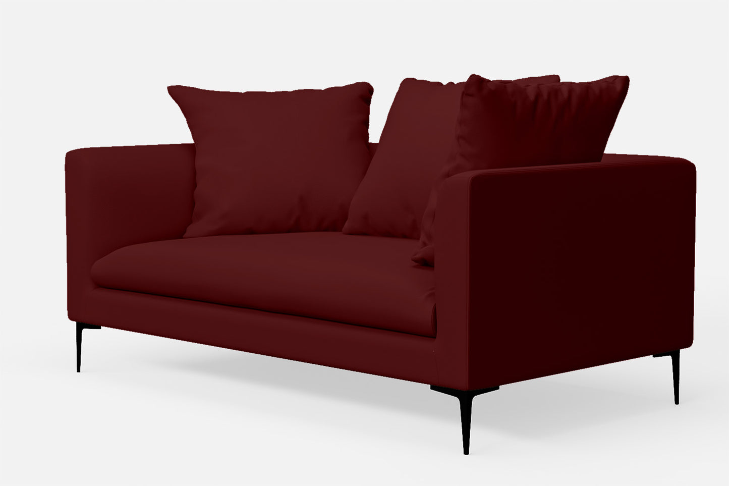 Aprilia 2 Seater Sofa Red Leather