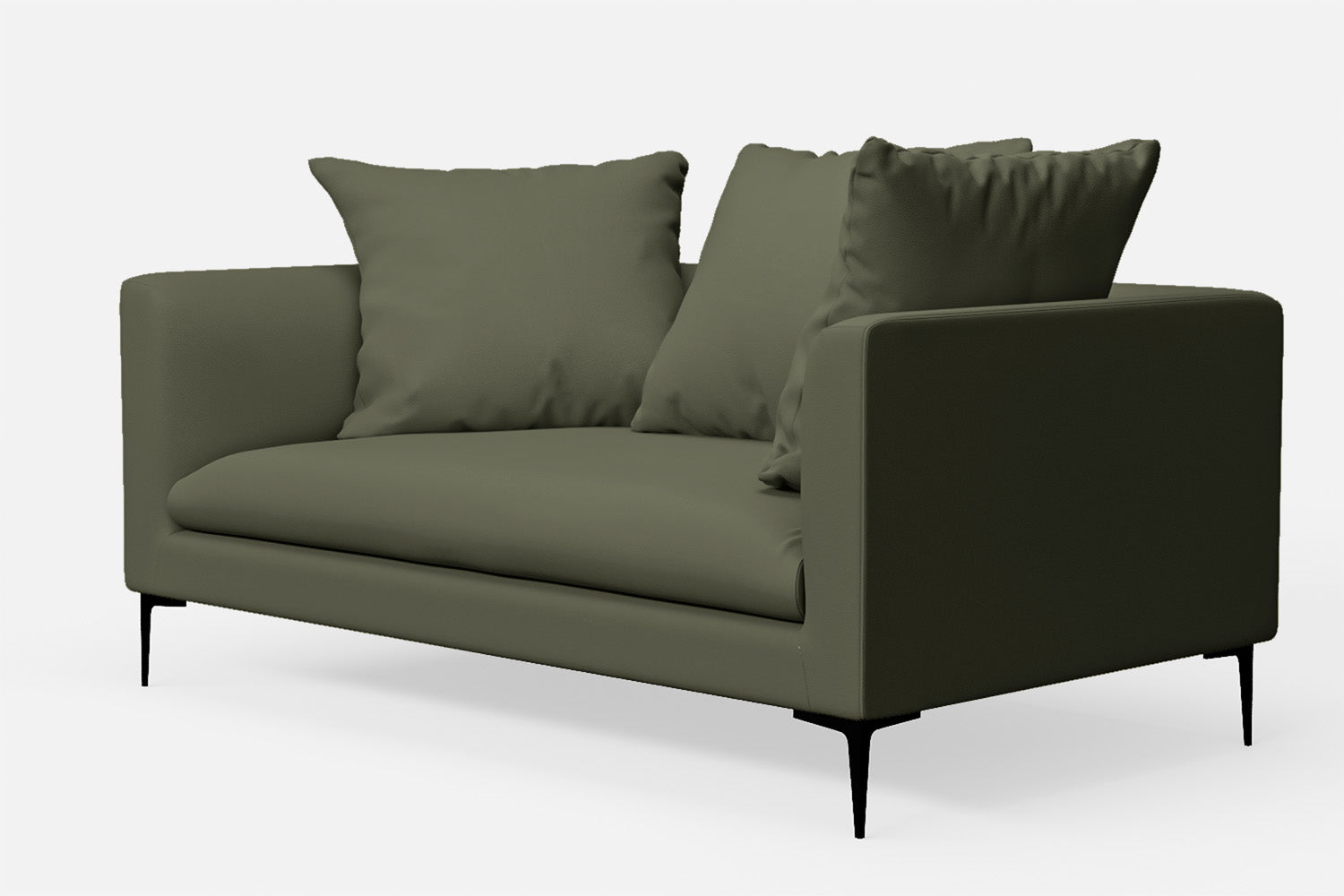 Aprilia 2 Seater Sofa Sage Leather