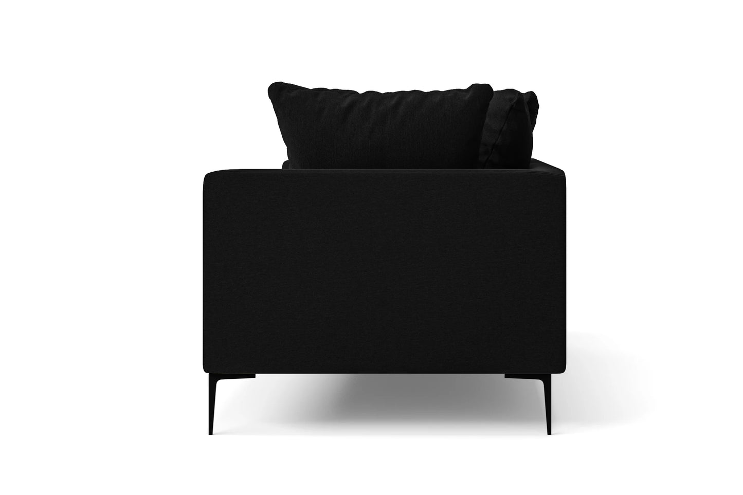 Aprilia 2 Seater Sofa Black Linen Fabric