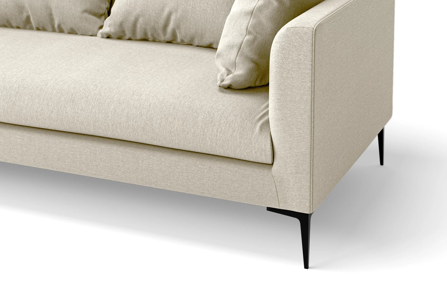 Aprilia 2 Seater Sofa Cream Linen Fabric