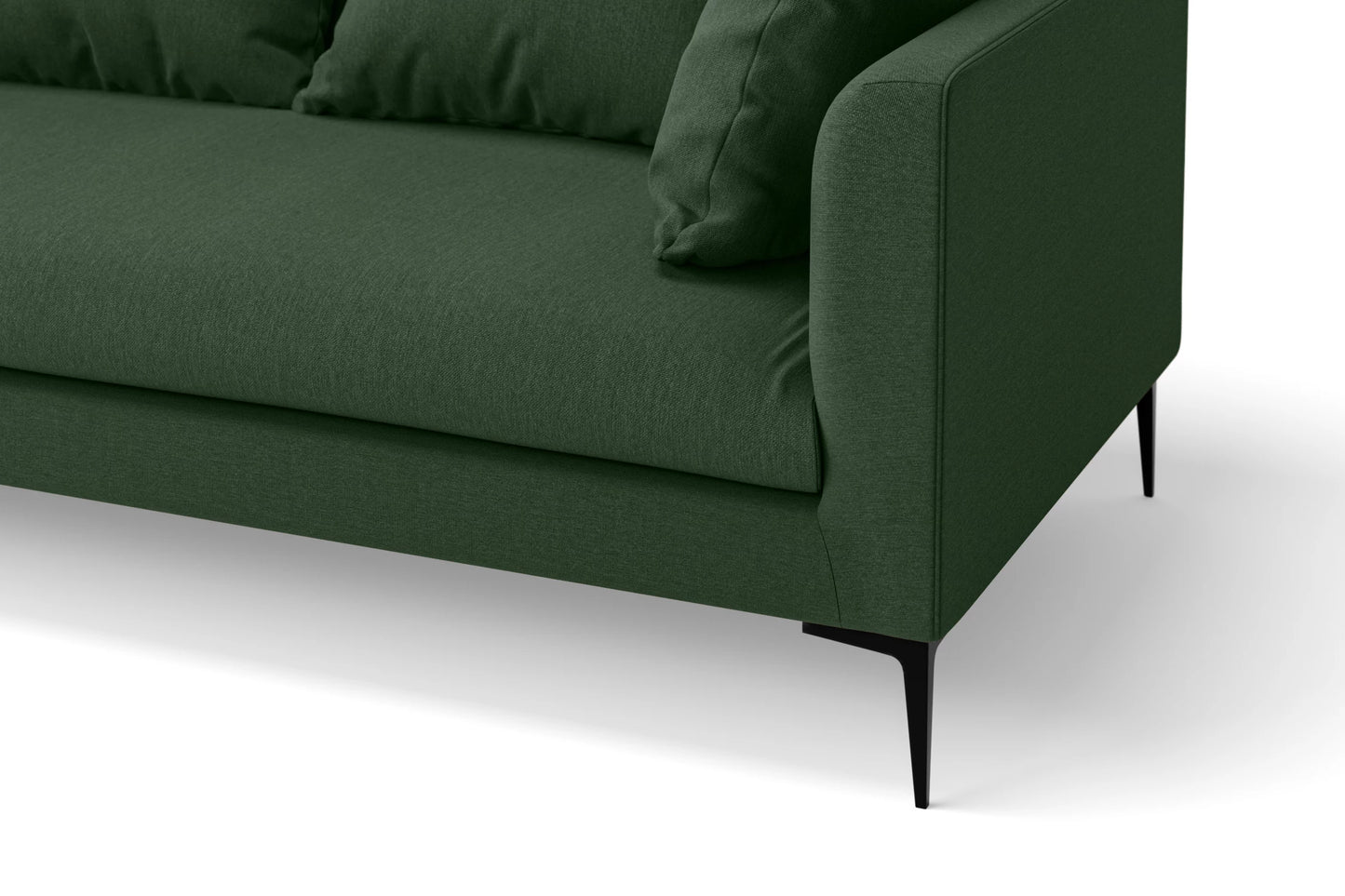 Aprilia 2 Seater Sofa Forest Green Linen Fabric