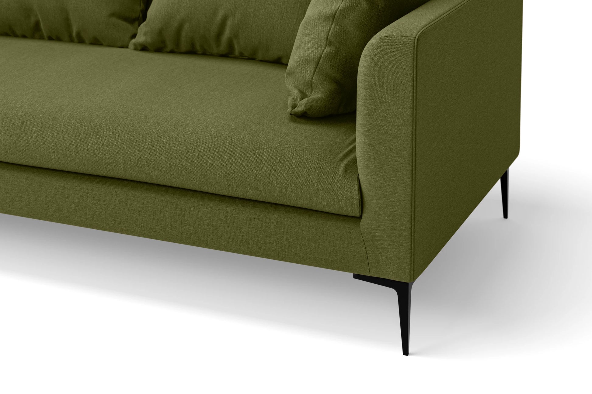 Aprilia 2 Seater Sofa Olive Linen Fabric