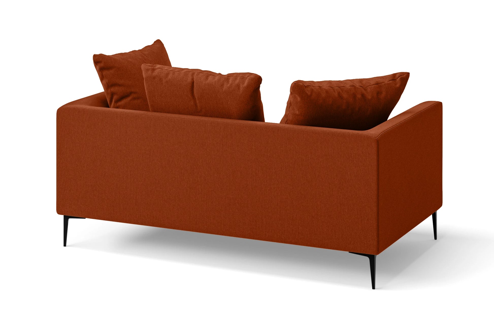 Aprilia 2 Seater Sofa Orange Linen Fabric