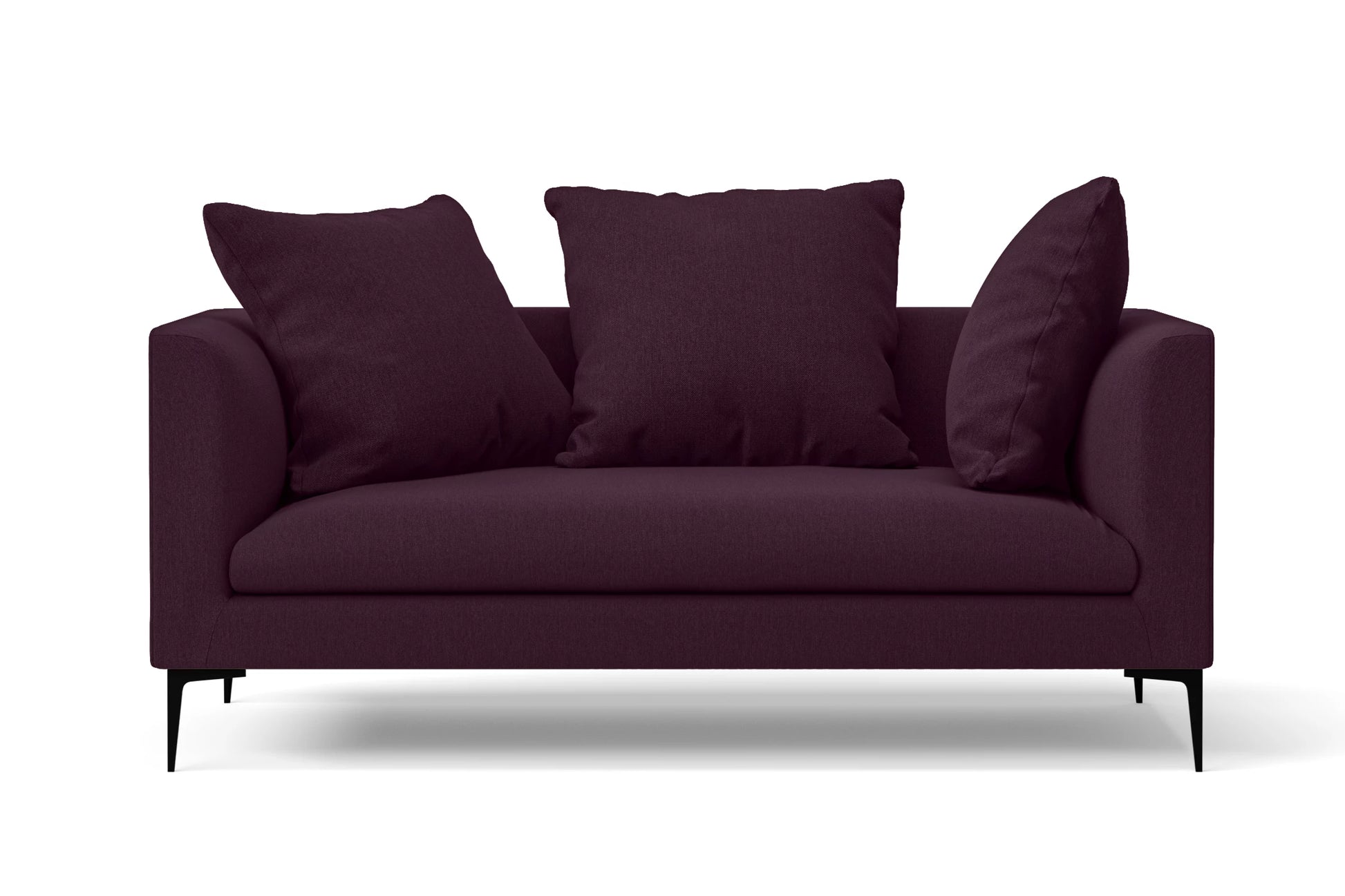 Aprilia 2 Seater Sofa Purple Linen Fabric