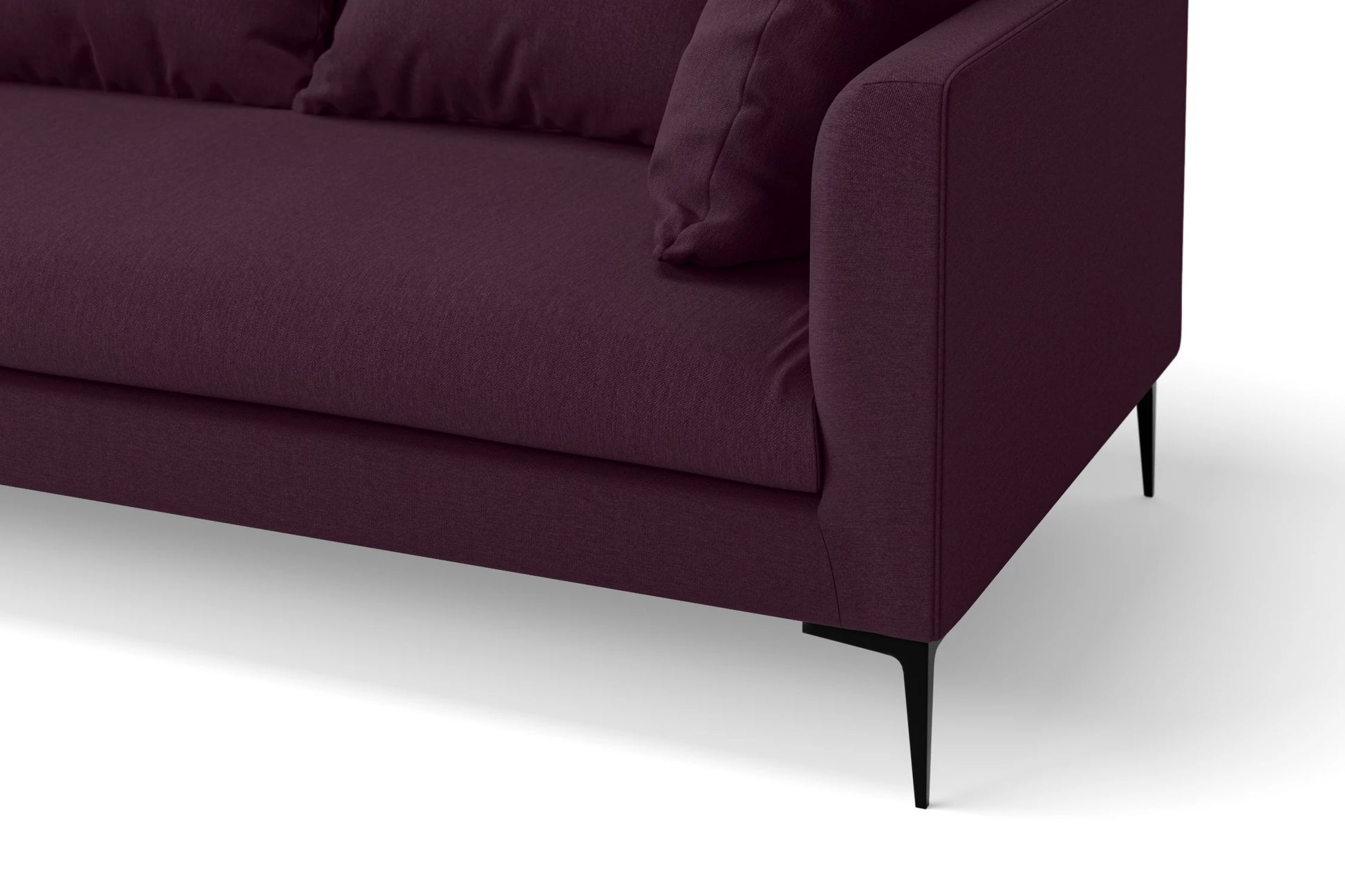 Aprilia 2 Seater Sofa Purple Linen Fabric