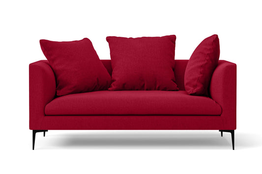 Aprilia 2 Seater Sofa Red Linen Fabric