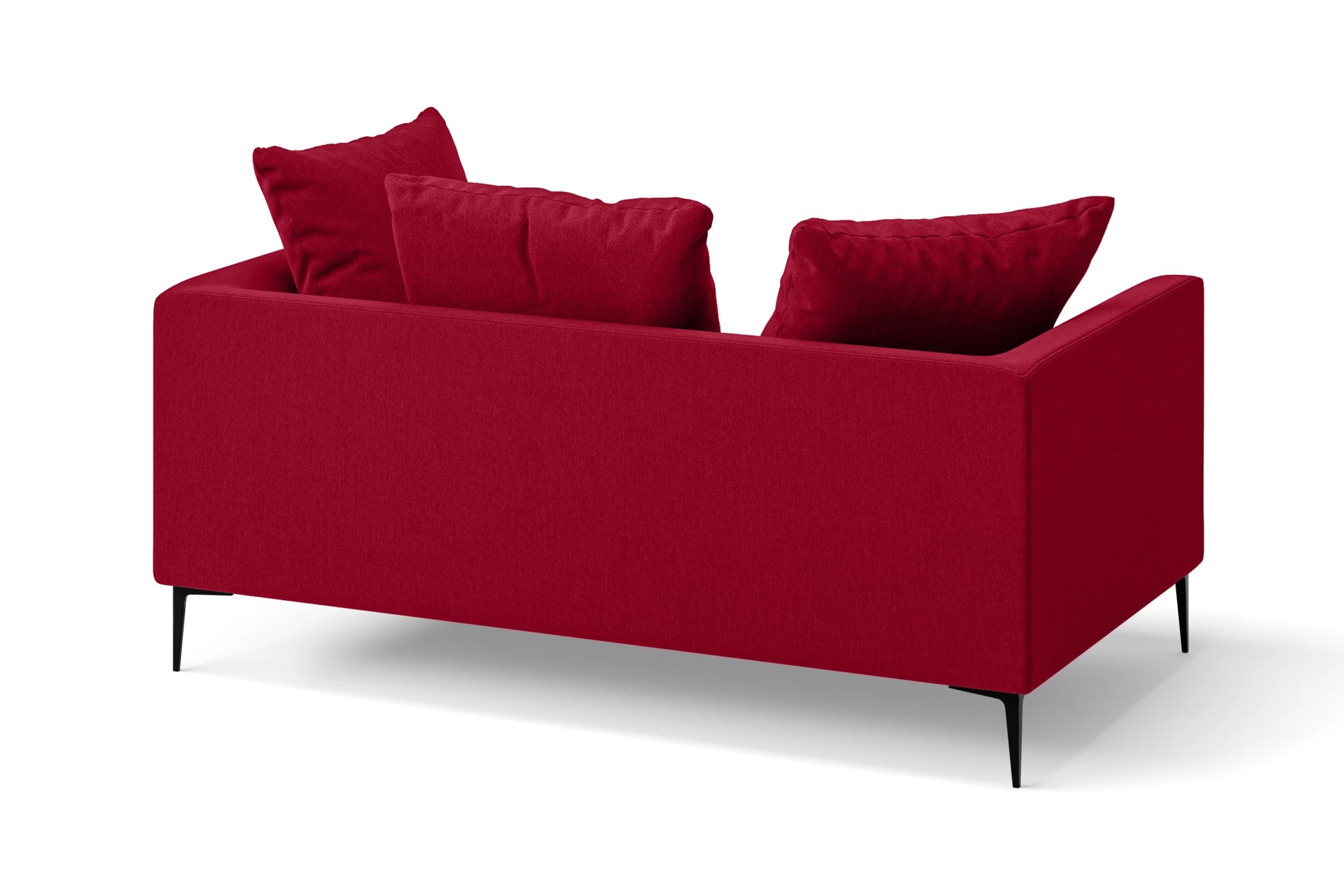 Aprilia 2 Seater Sofa Red Linen Fabric