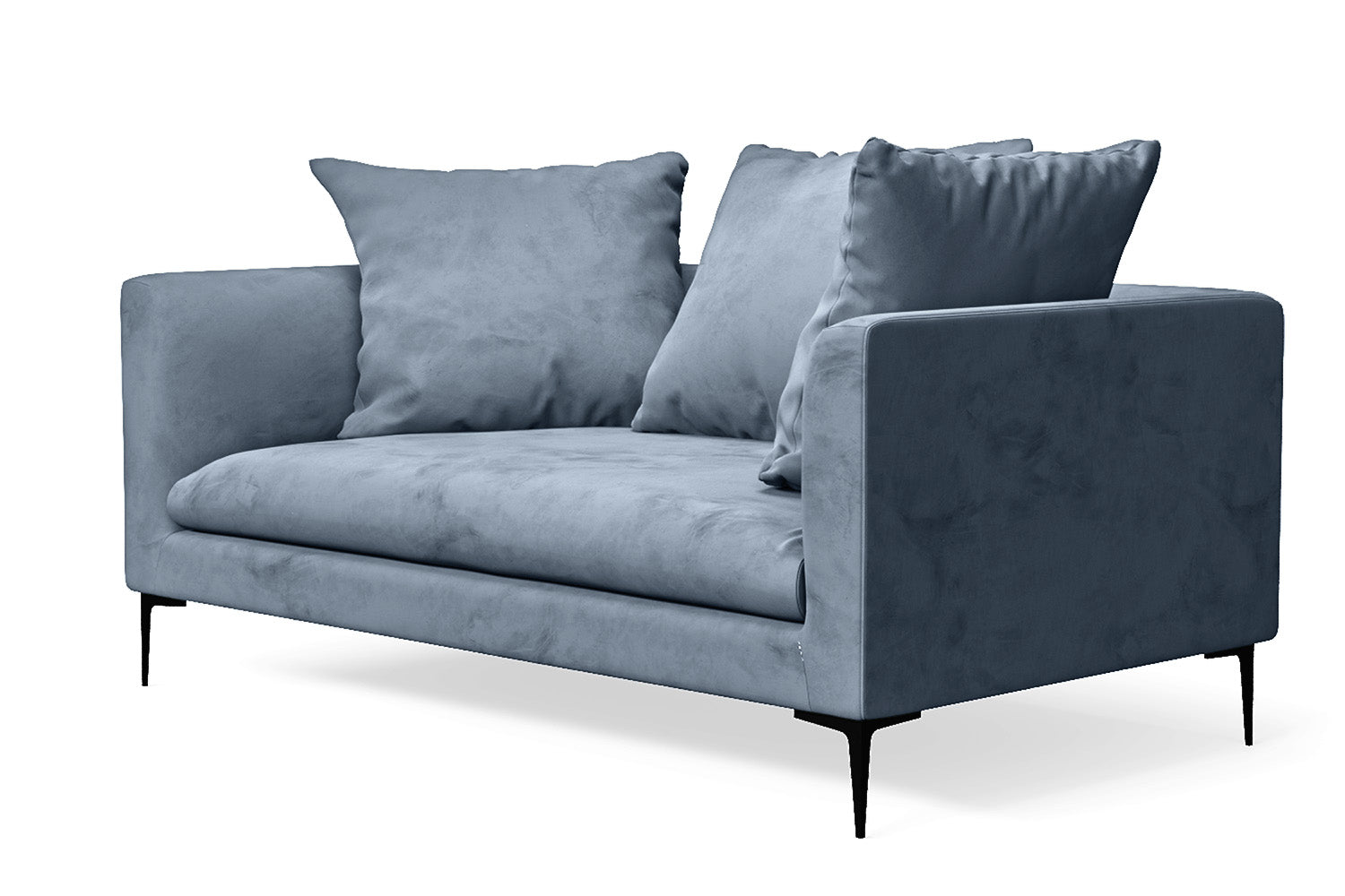 Aprilia 2 Seater Sofa Baby Blue Velvet