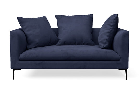 Aprilia 2 Seater Sofa Dark Blue Velvet