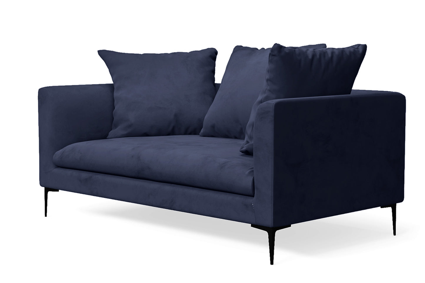 Aprilia 2 Seater Sofa Dark Blue Velvet