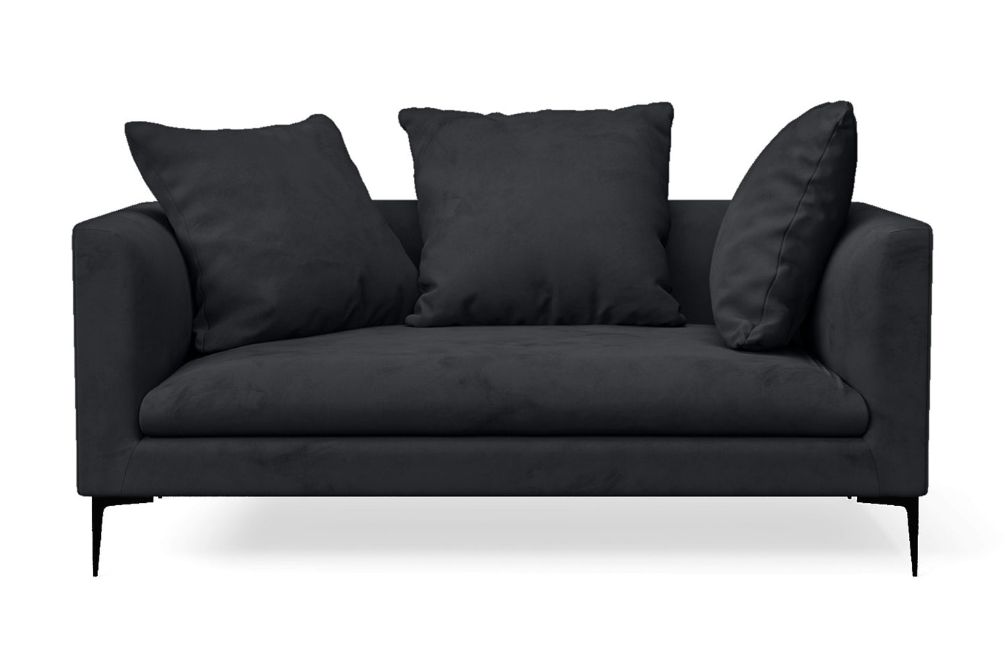 Aprilia 2 Seater Sofa Dark Grey Velvet