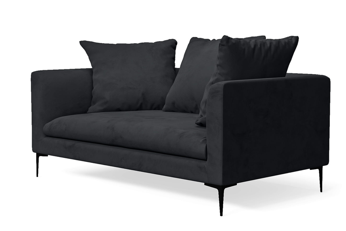 Aprilia 2 Seater Sofa Dark Grey Velvet