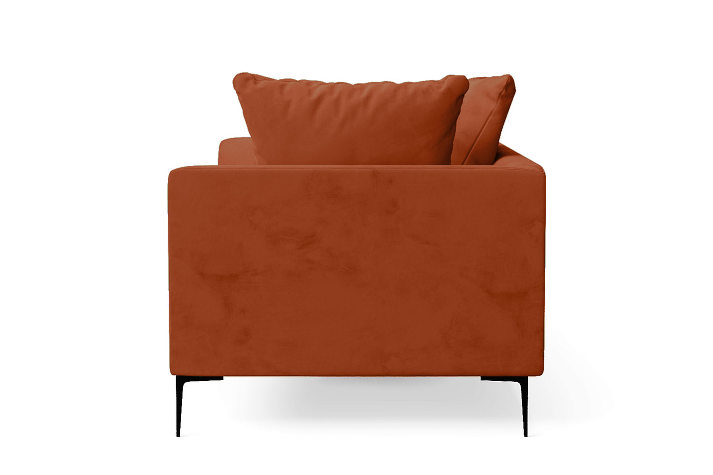 Aprilia 2 Seater Sofa Orange Velvet