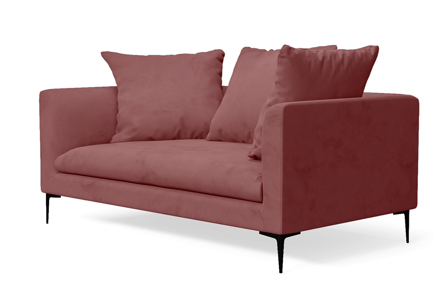 Aprilia 2 Seater Sofa Pink Velvet