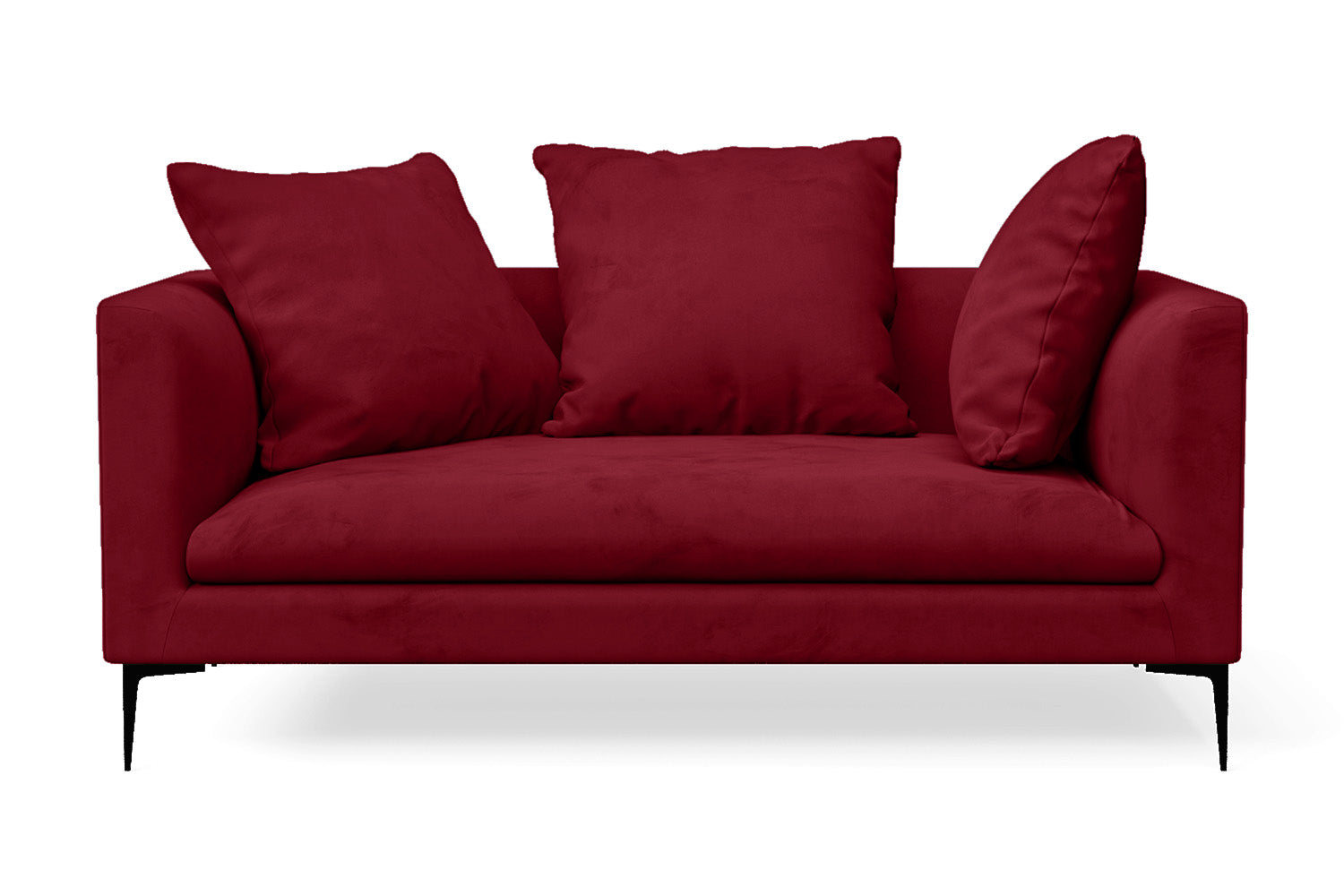 Aprilia 2 Seater Sofa Red Velvet