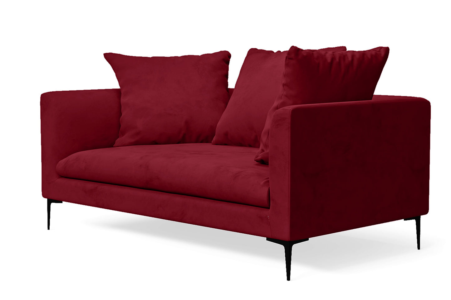 Aprilia 2 Seater Sofa Red Velvet