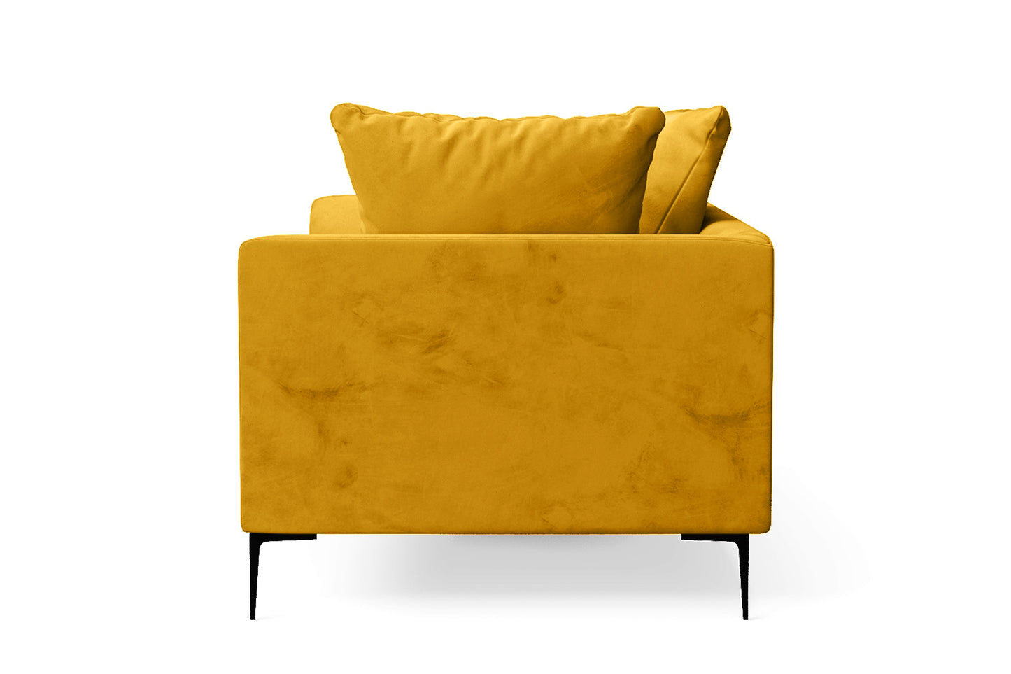 Aprilia 2 Seater Sofa Yellow Velvet