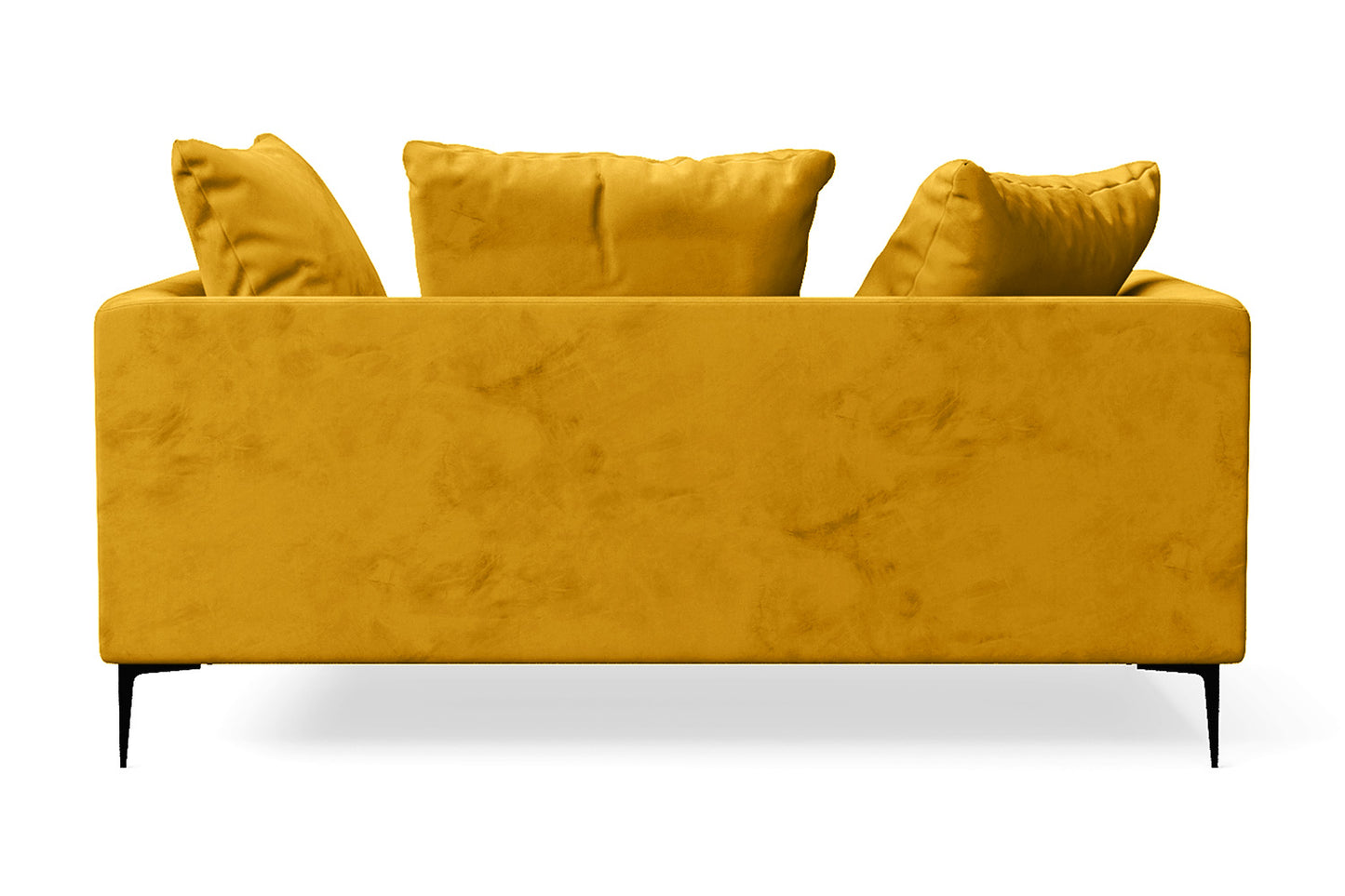 Aprilia 2 Seater Sofa Yellow Velvet