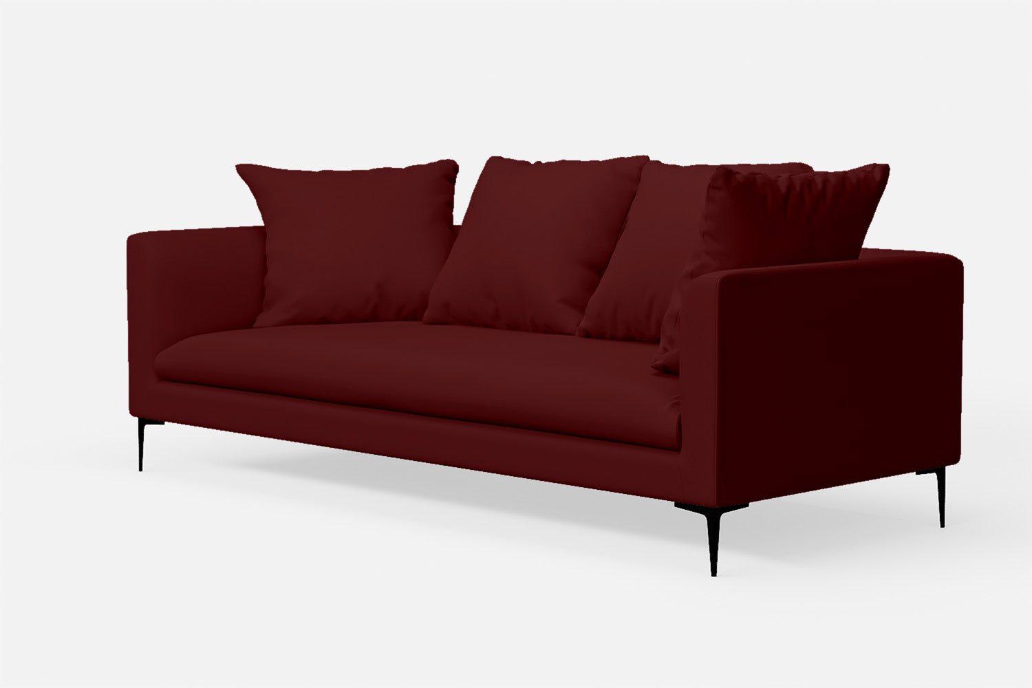 Aprilia 3 Seater Sofa Red Leather