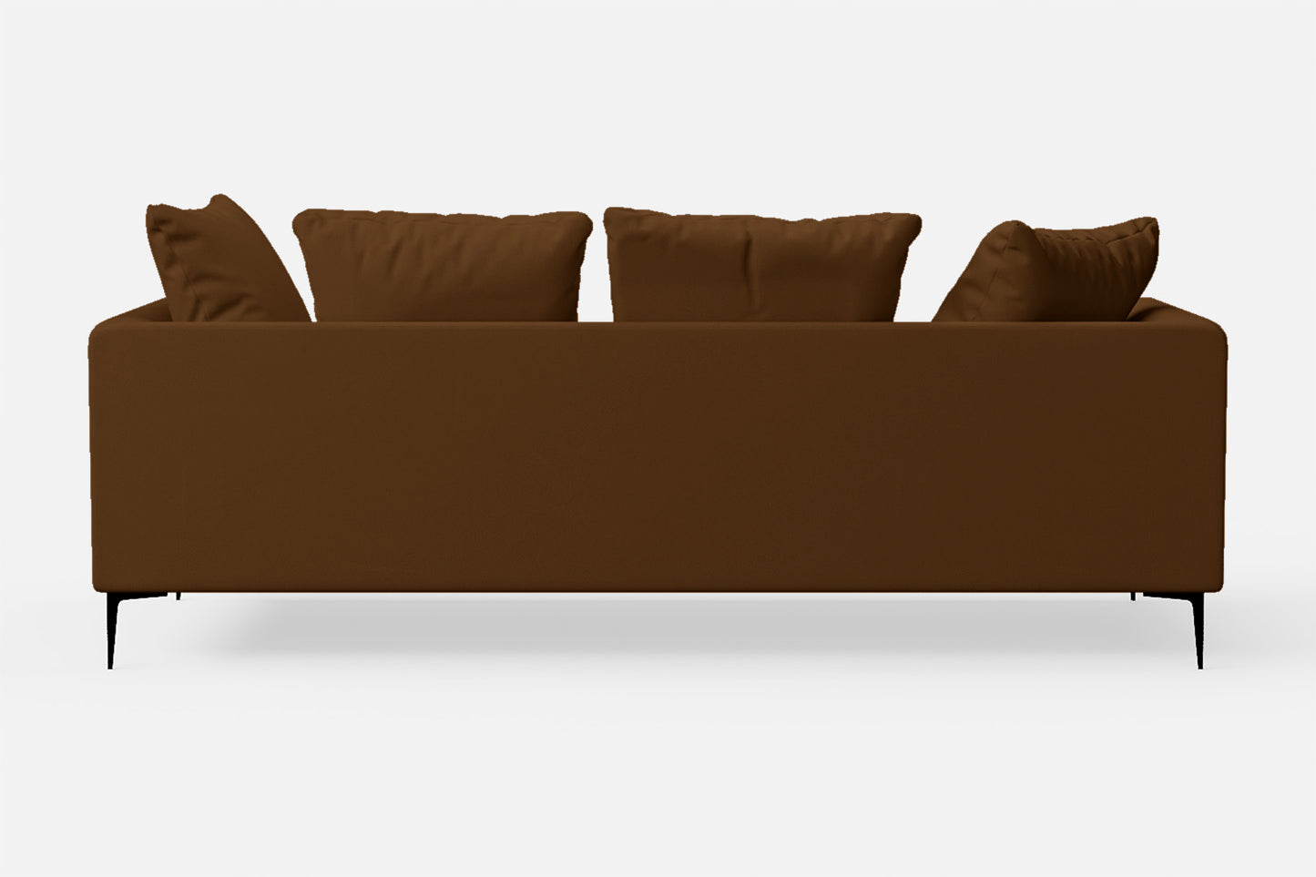 Aprilia 3 Seater Sofa Walnut Brown Leather