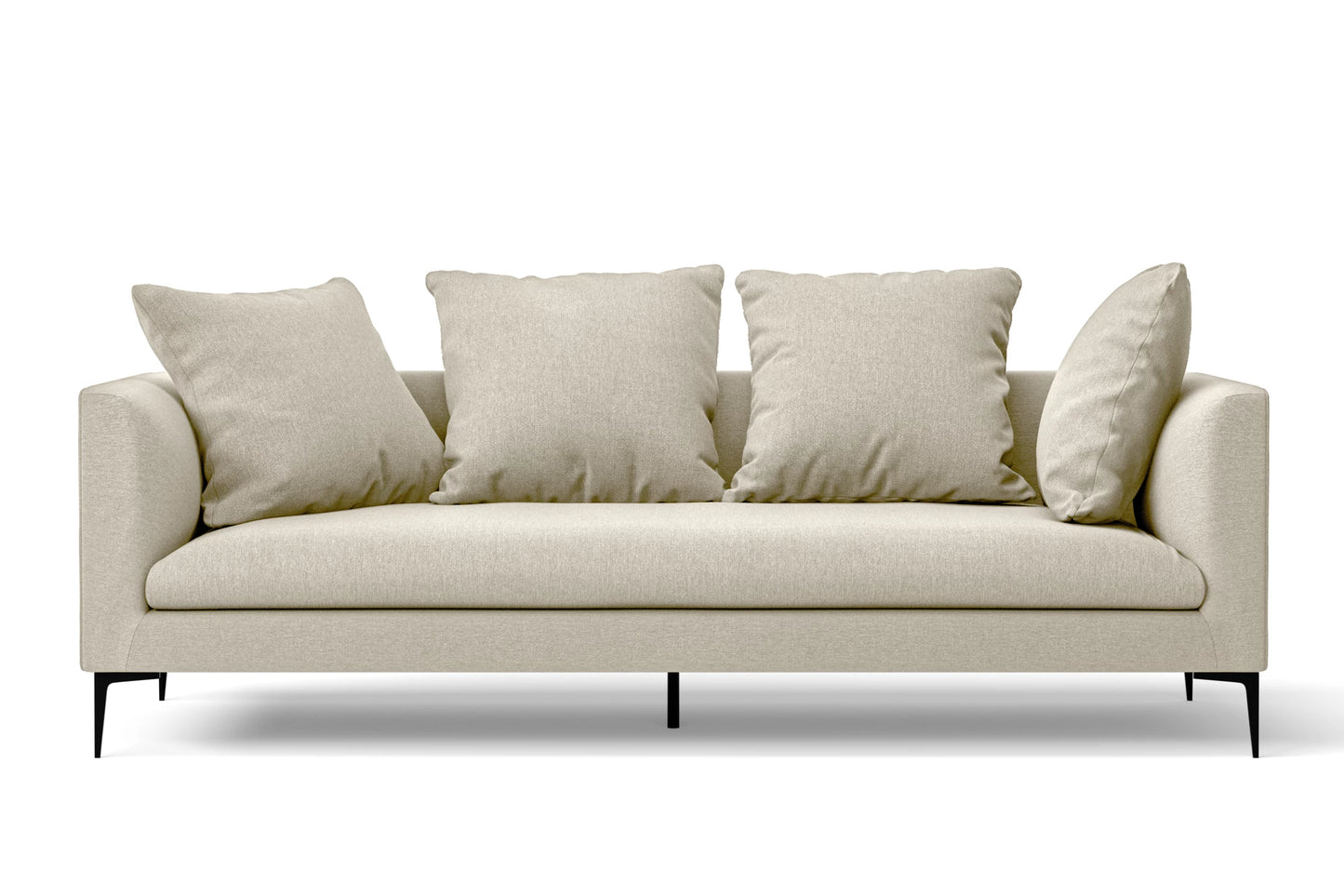 Aprilia 3 Seater Sofa Cream Linen Fabric