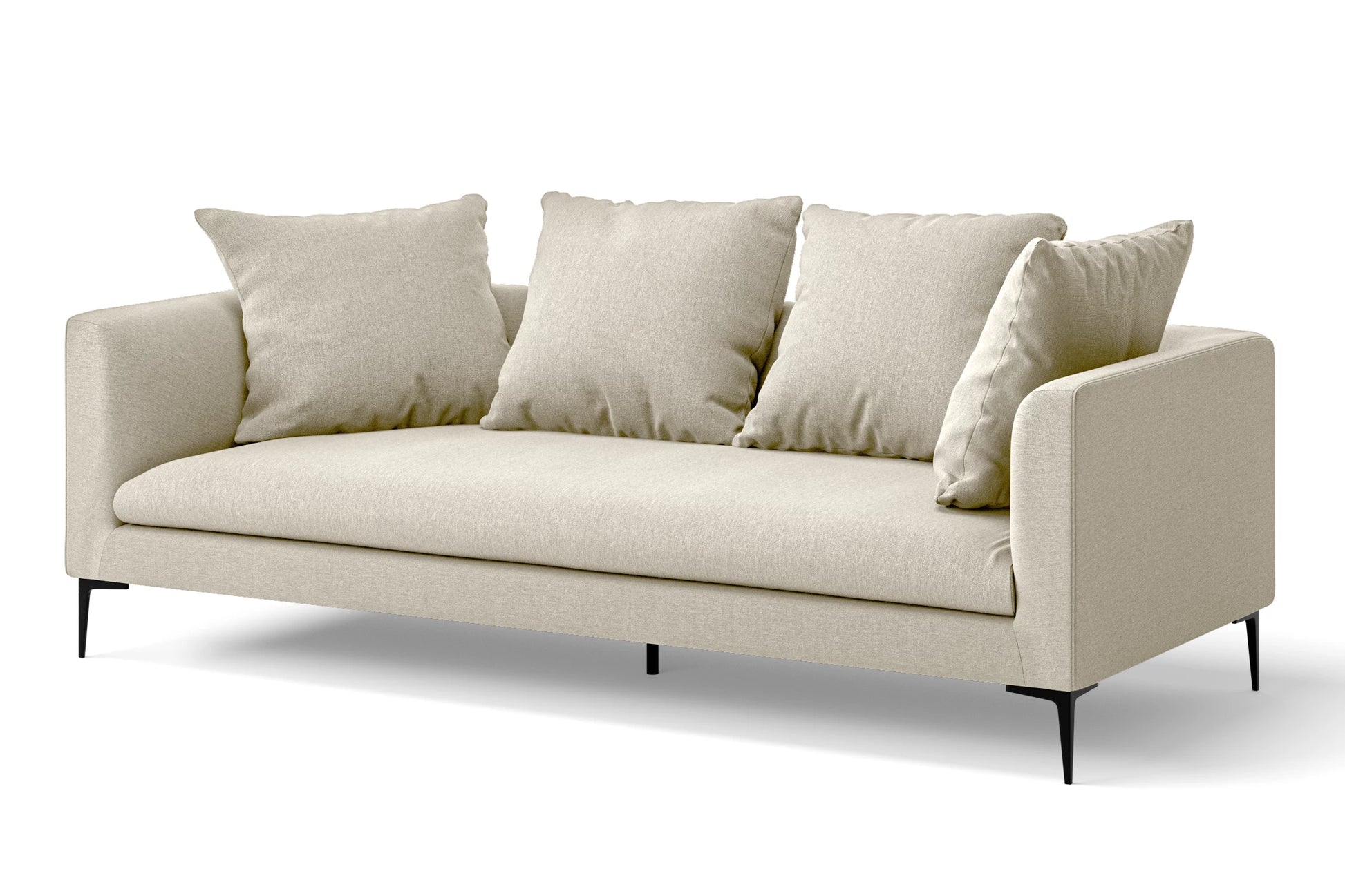 Aprilia 3 Seater Sofa Cream Linen Fabric