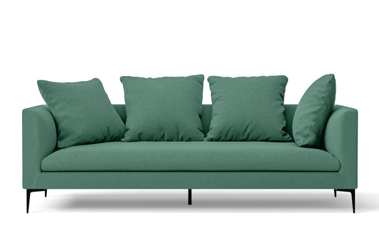 Aprilia 3 Seater Sofa Mint Green Linen Fabric