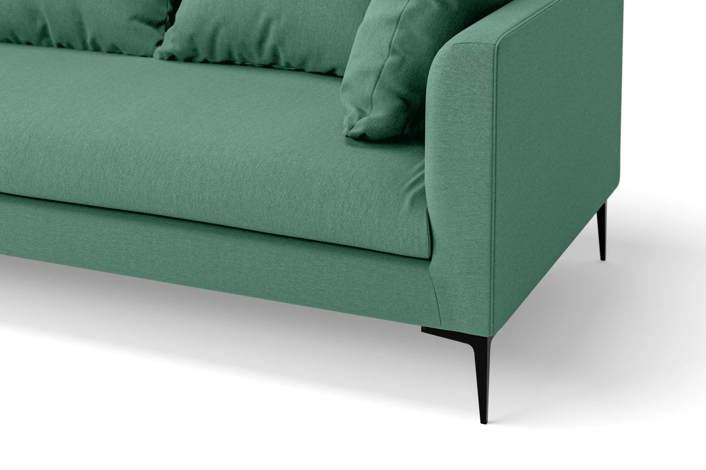 Aprilia 3 Seater Sofa Mint Green Linen Fabric