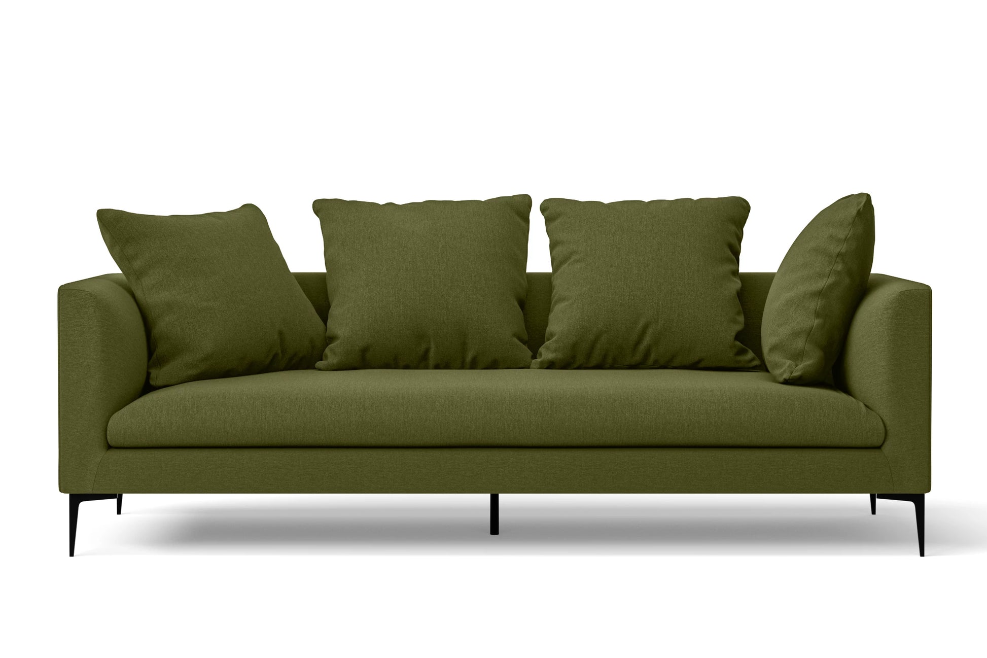 Aprilia 3 Seater Sofa Olive Linen Fabric