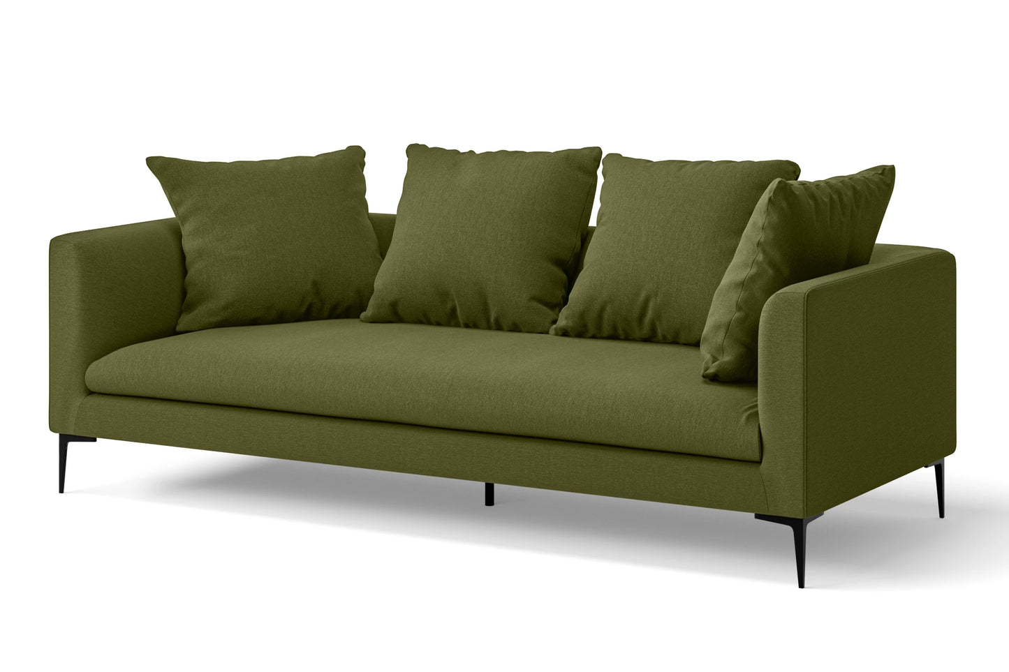 Aprilia 3 Seater Sofa Olive Linen Fabric