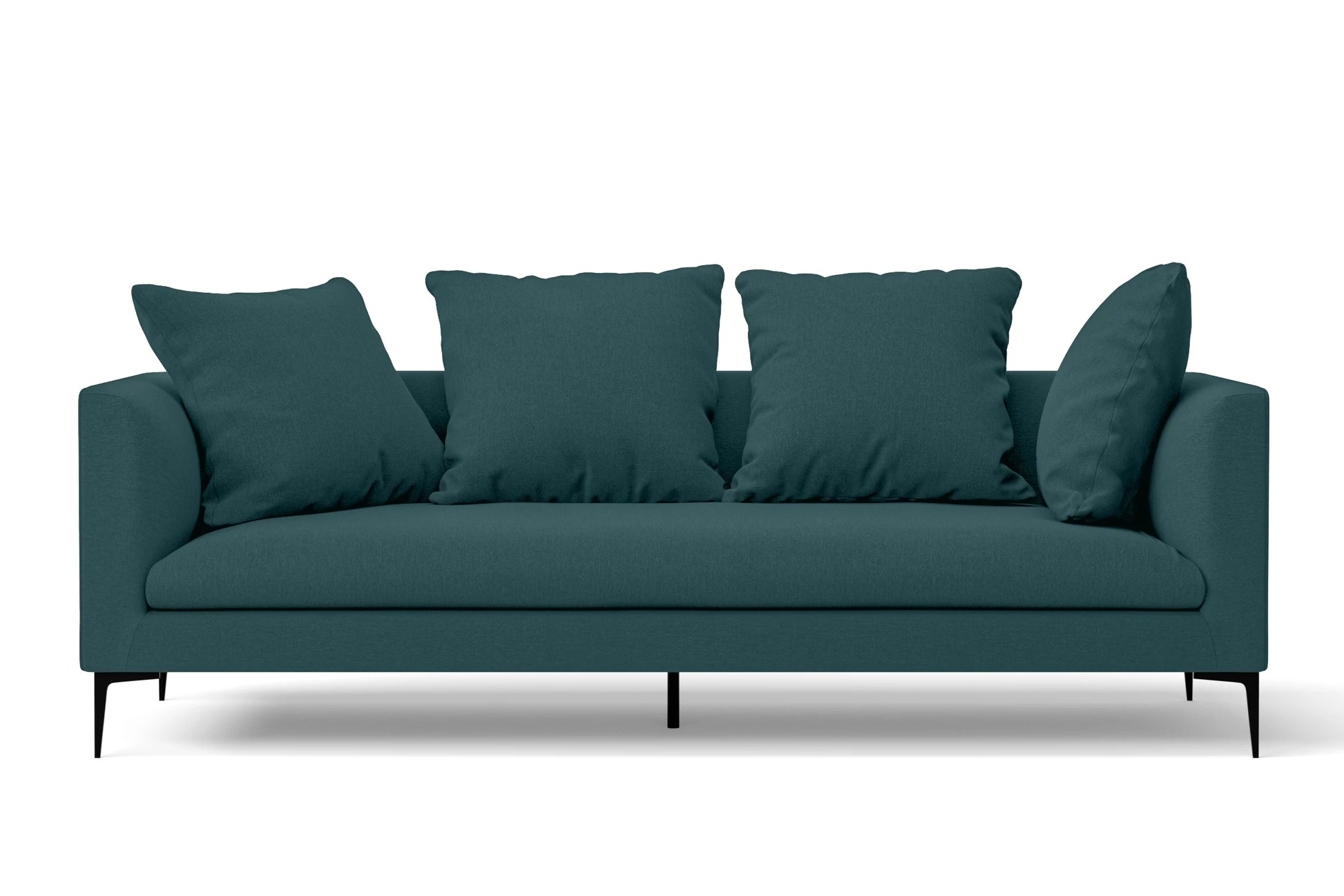 Aprilia 3 Seater Sofa Teal Linen Fabric