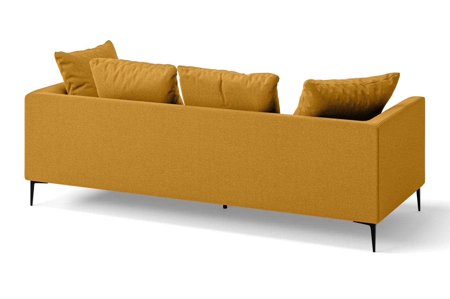 Aprilia 3 Seater Sofa Yellow Linen Fabric