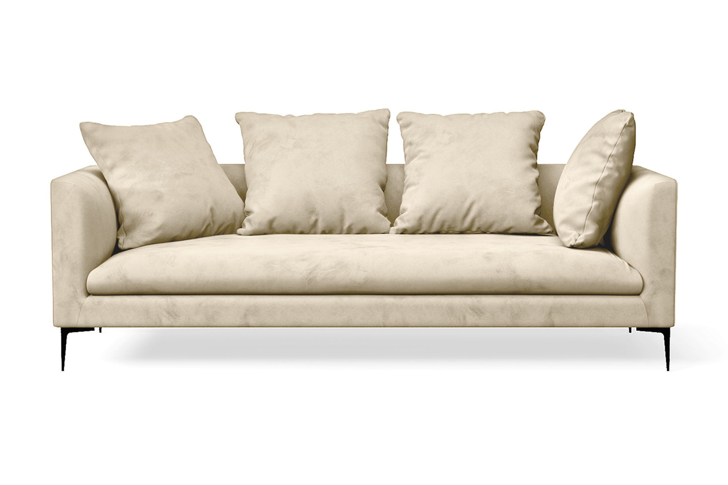 Aprilia 3 Seater Sofa Cream Velvet