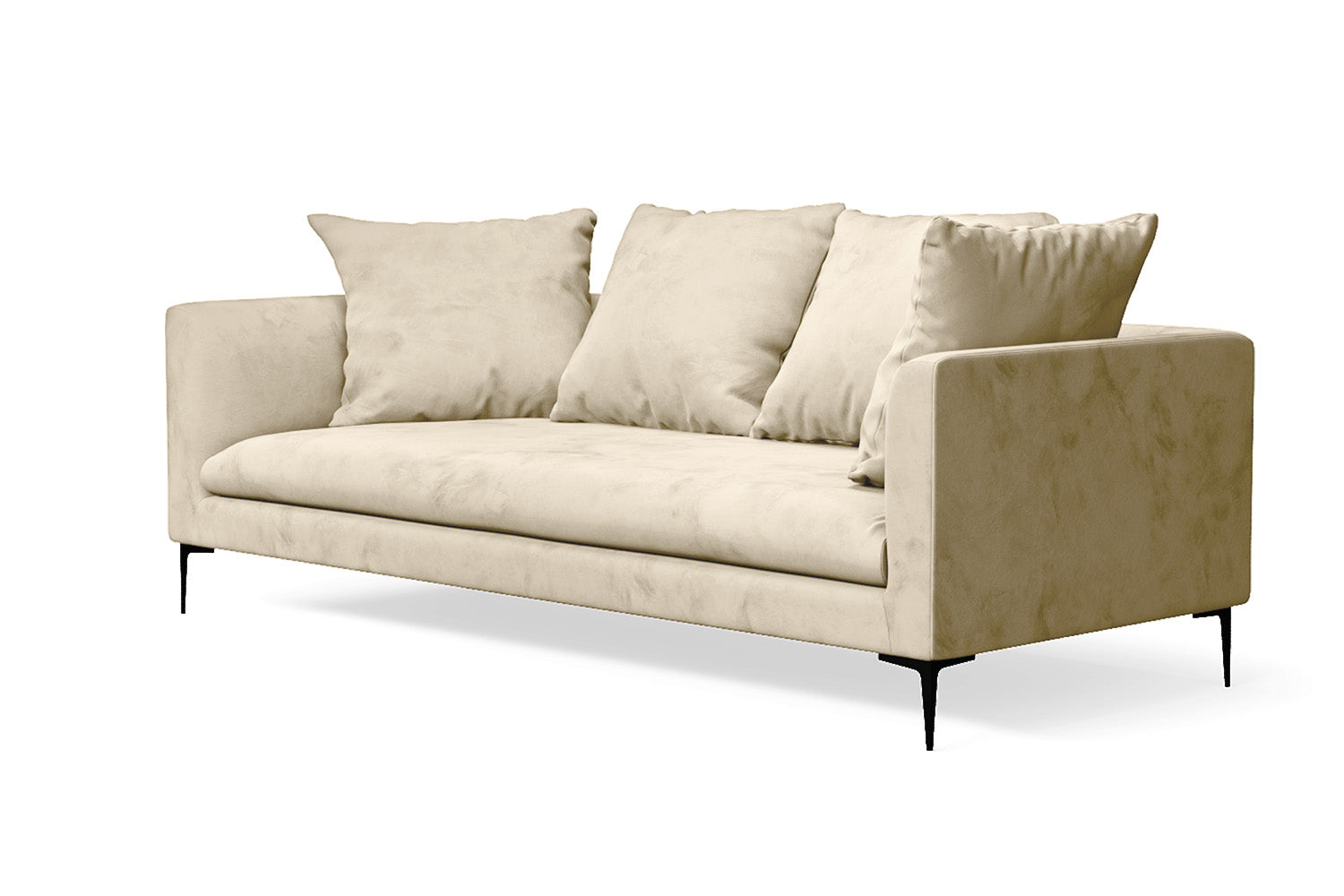 Aprilia 3 Seater Sofa Cream Velvet