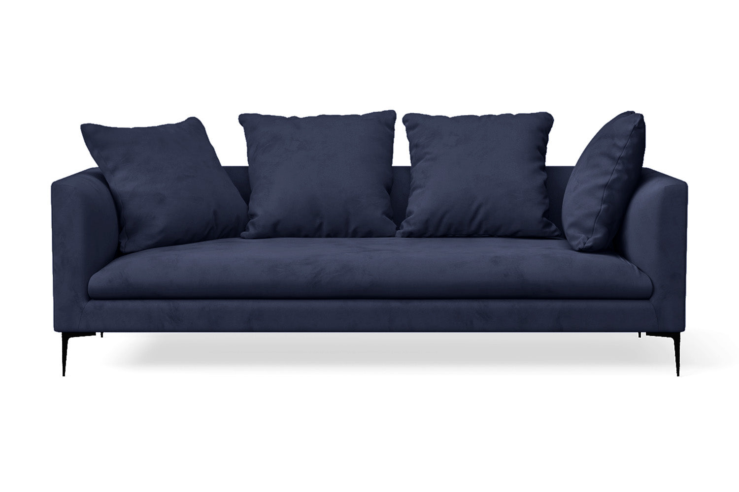 Aprilia 3 Seater Sofa Dark Blue Velvet