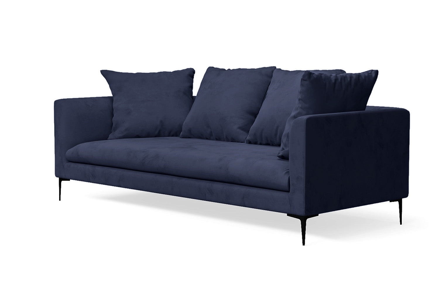 Aprilia 3 Seater Sofa Dark Blue Velvet