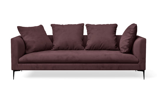 Aprilia 3 Seater Sofa Grape Velvet