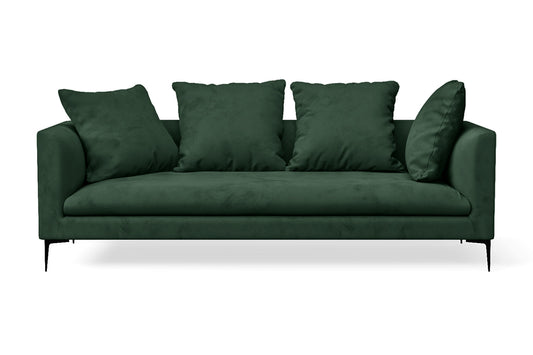 Aprilia 3 Seater Sofa Green Velvet