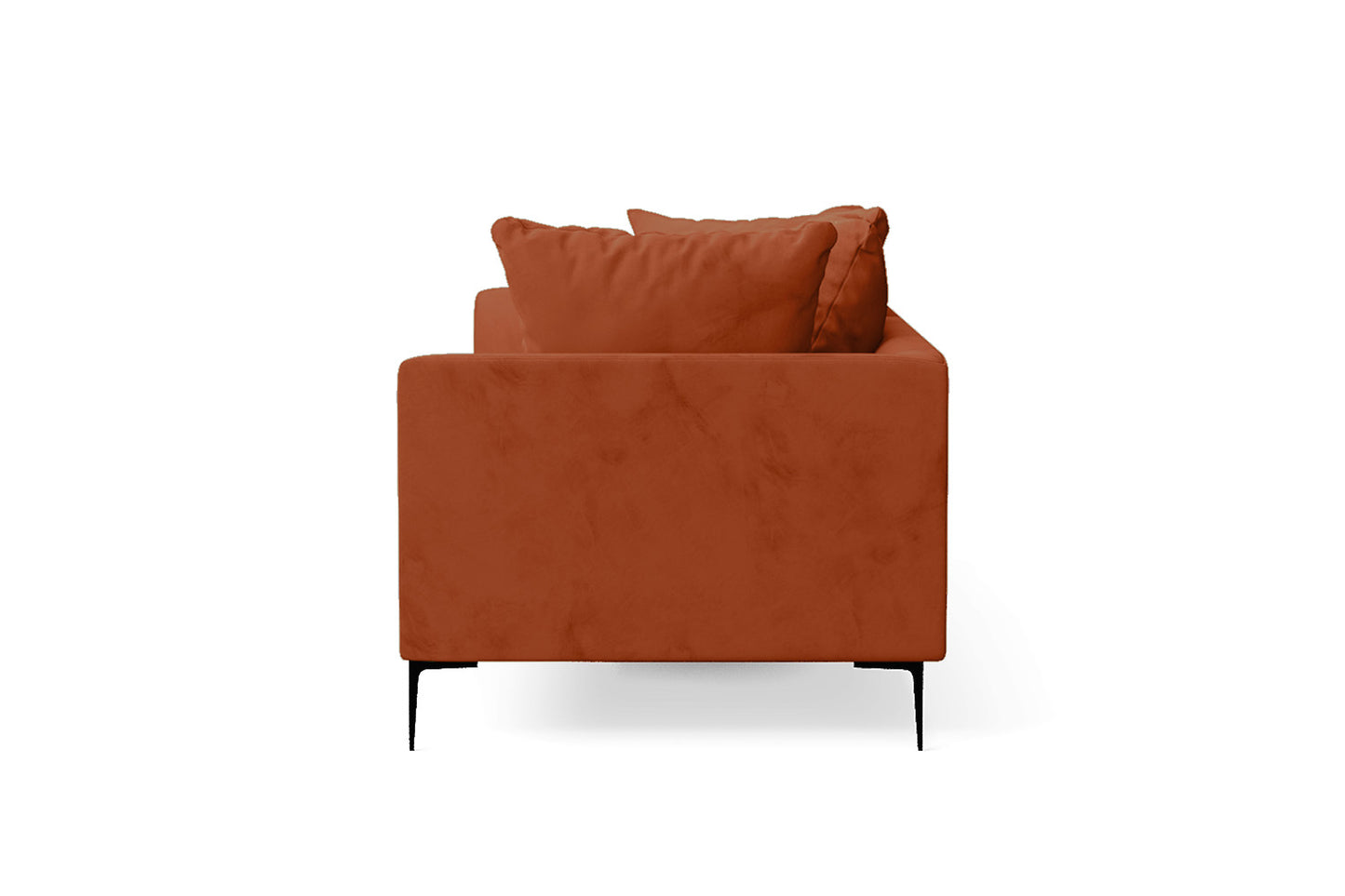 Aprilia 3 Seater Sofa Orange Velvet