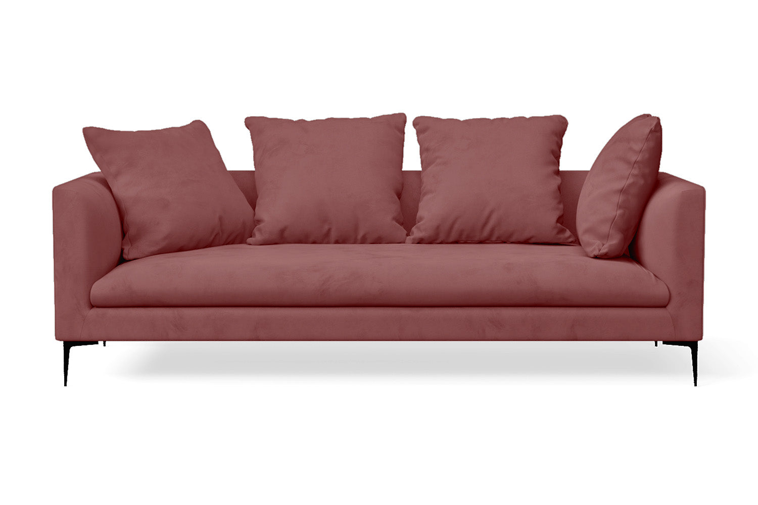 Aprilia 3 Seater Sofa Pink Velvet