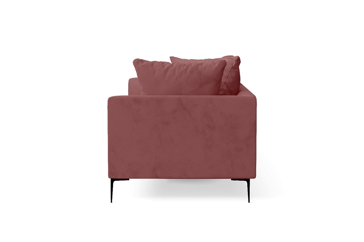 Aprilia 3 Seater Sofa Pink Velvet