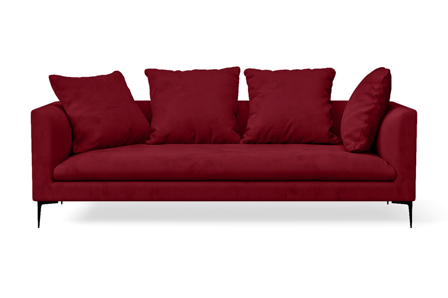 Aprilia 3 Seater Sofa Red Velvet